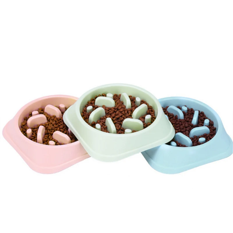 New-Pet-Dog-Bowl-Slow-Feeder-Plastic-Anti-Choking-Puppy-Cat-Eating-Dish-Bowl-Anti-Gulping